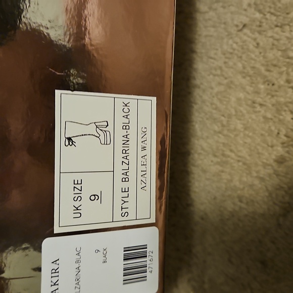 AZALEA WANG BALZARINA BLACK CHUNKY BOOT - Picture 5 of 13